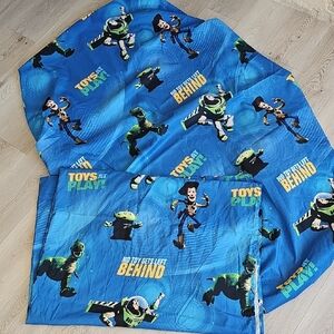 Vintage Disney Pixar Toy Story Woody, Buzz, Alien, & Rex Twin Sheet Set‎